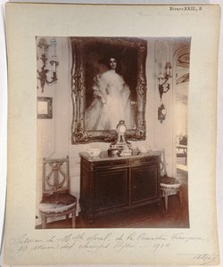 Interior of the Home of Cecile Sorel at 99 Avenue des Champs Elysees, 1910 by Eugène Atget